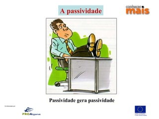 Co-financiado por:
A passividade
Passividade gera passividade
 