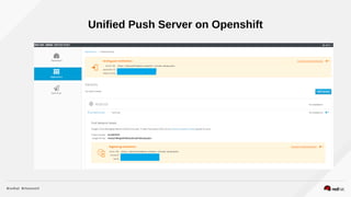 Unified Push Server on Openshift
 
