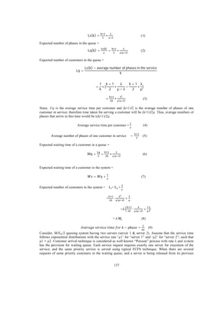 Priority based K-Erlang Distribution Method in Cloud Computing | PDF ...