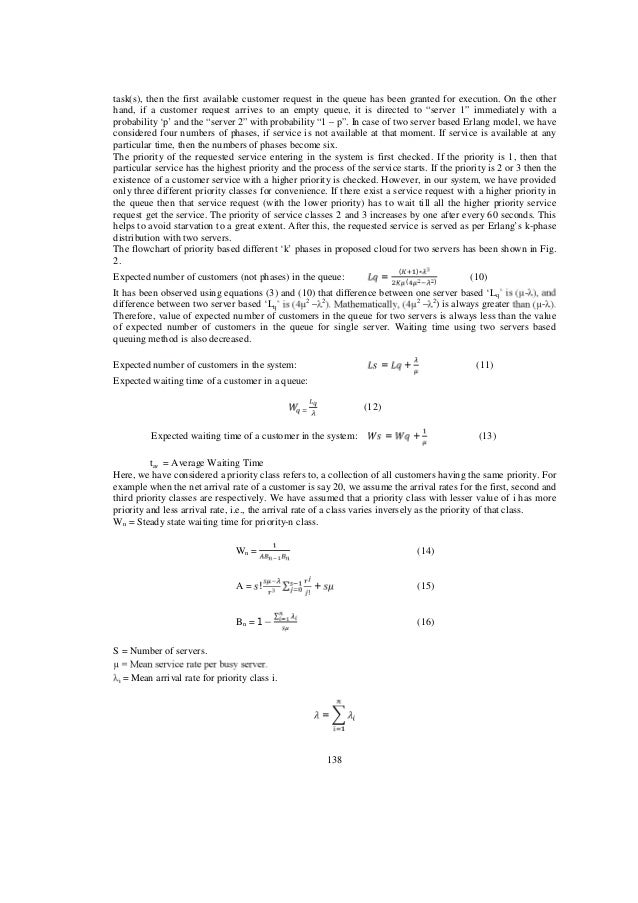 Priority based K-Erlang Distribution Method in Cloud Computing