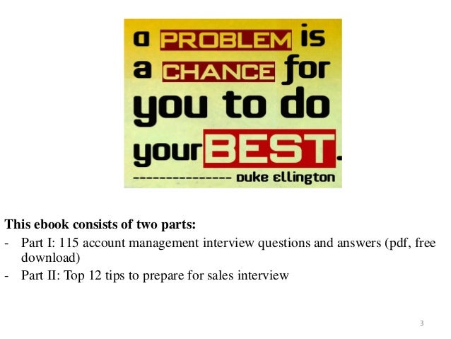 account management interview questions