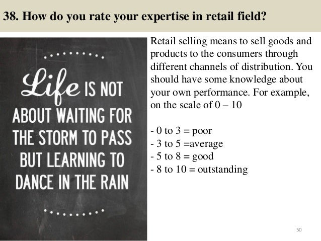interview questions for retail management