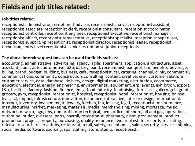 top 52 receptionist interview questions and answers pdf common accounting interview questions and answers