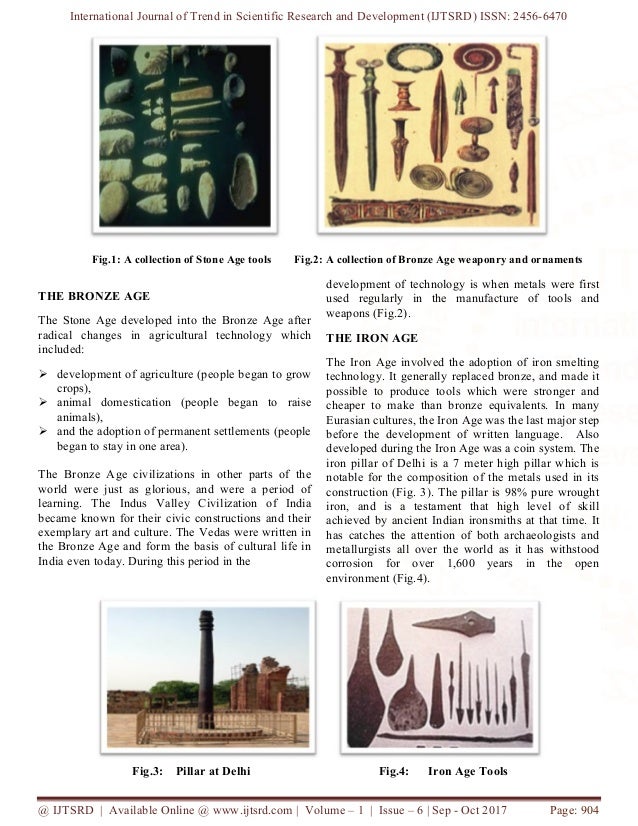 Technological Progress From Ancient Stone Age To Recent - 