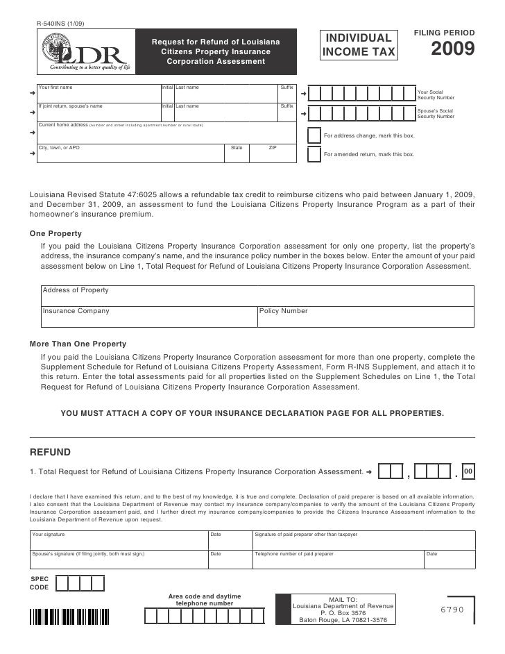 supplement-schedule-for-refund-of-la-citizens-property-insurance-asse