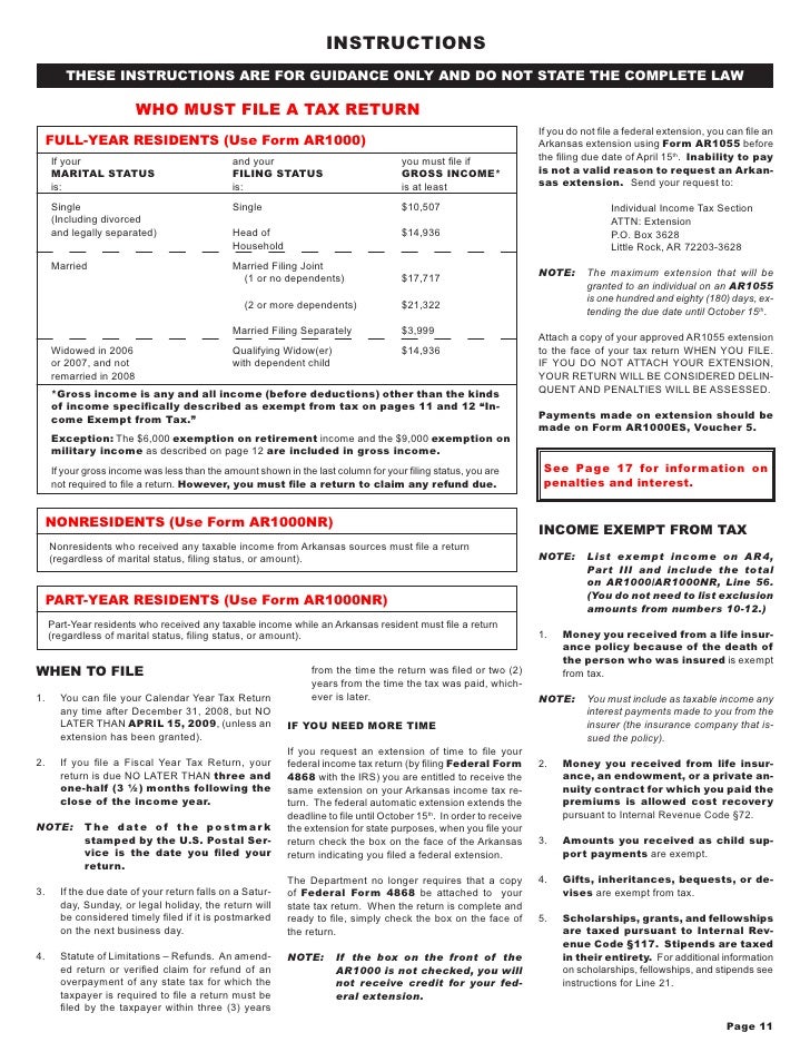 for year short form Short  Resident  Year Form Return Full AR1000S