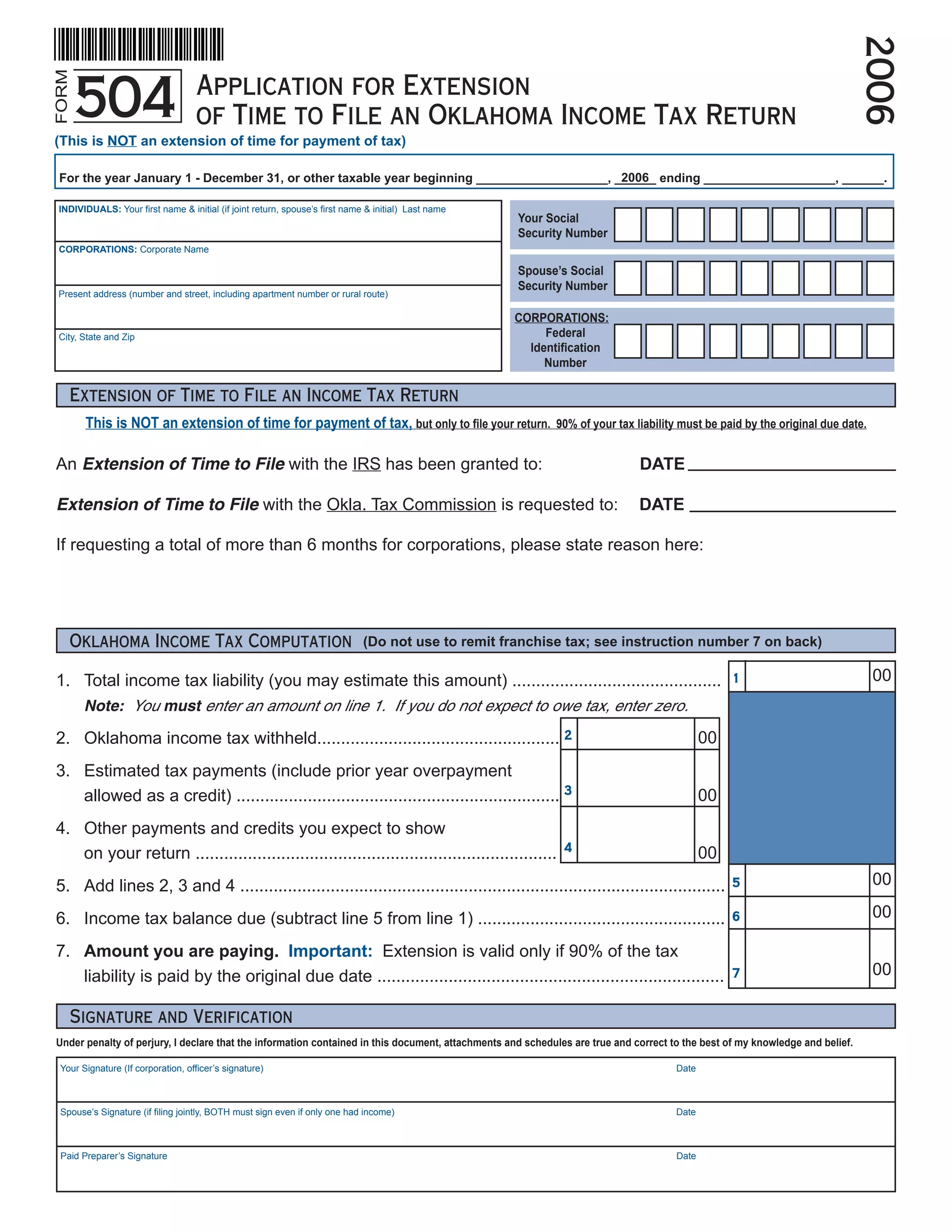 tax.Oklahomagov/it2006