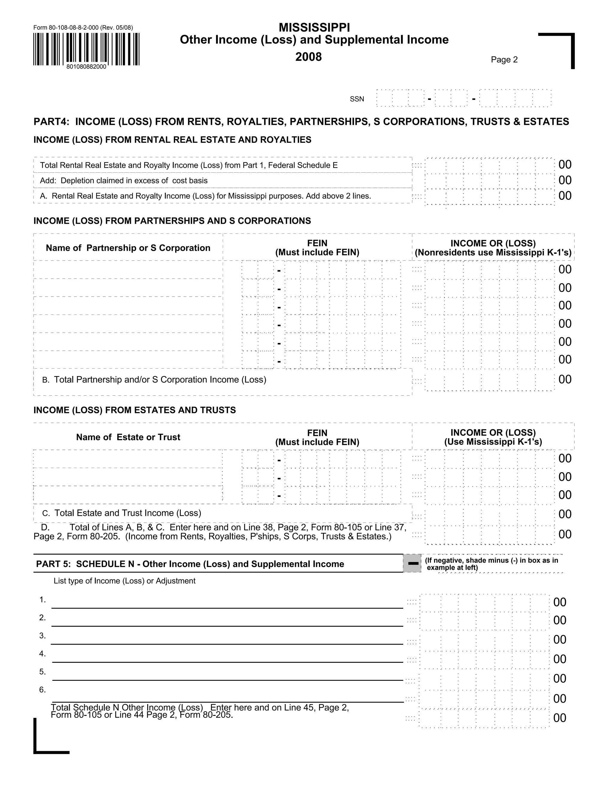 MS Schedules Itemized Deduction, Interest And Dividend, Other PDF