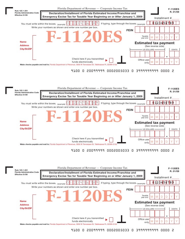 Florida Corporate and Emergency Excise Tax Return