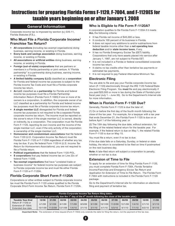 instructions for preparing form f 1120 for 2008 tax year r 01 09 form 1120a