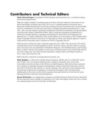 Upgrading And Repairing Pcs 14th Edition Scott Mueller | PDF