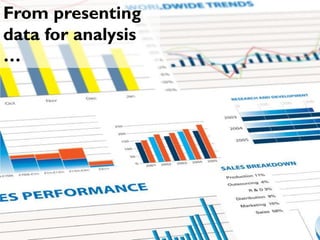 From presenting
data for analysis
…

 