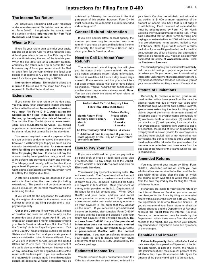 individual income tax return no tax credits web fill in instructi nc form d 410