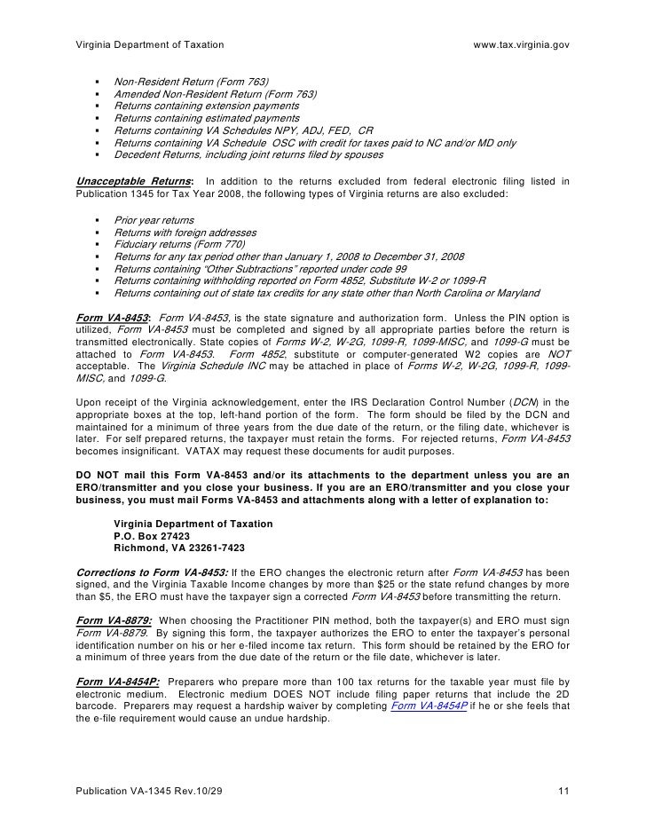 handbook for electronic filers va 1345 form 763 instructions