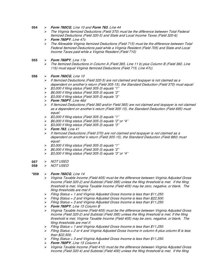 handbook for electronic filers va 1345 virginia form 763
