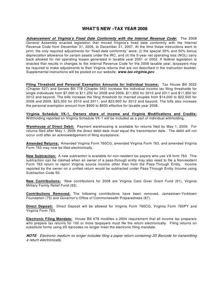 handbook for electronic filers va 1345 virginia form 763