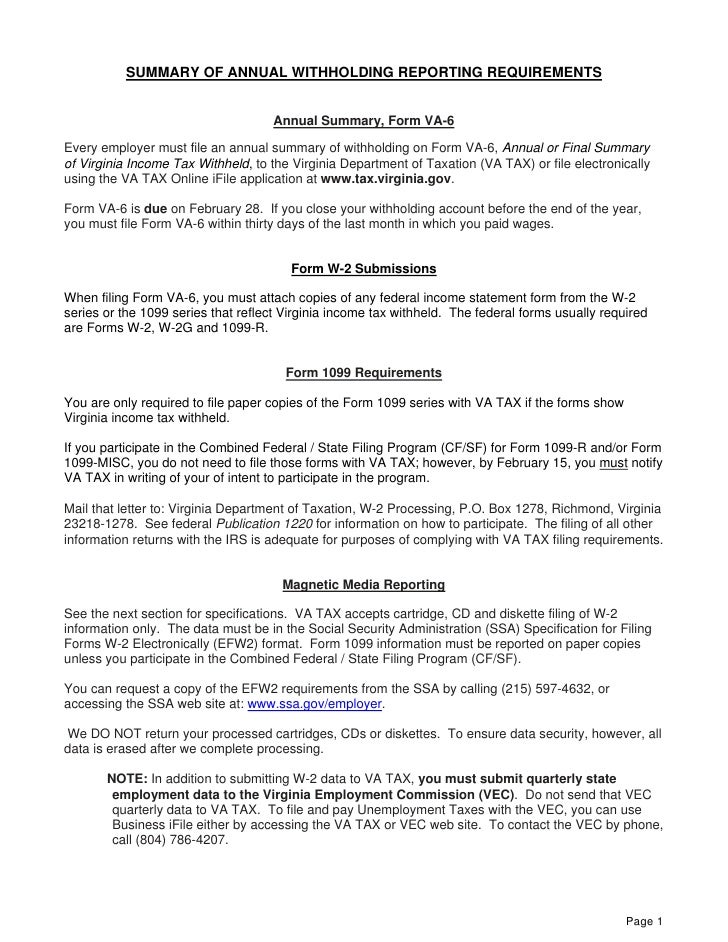 w2 magnetic media filing instructions sf 15 form va