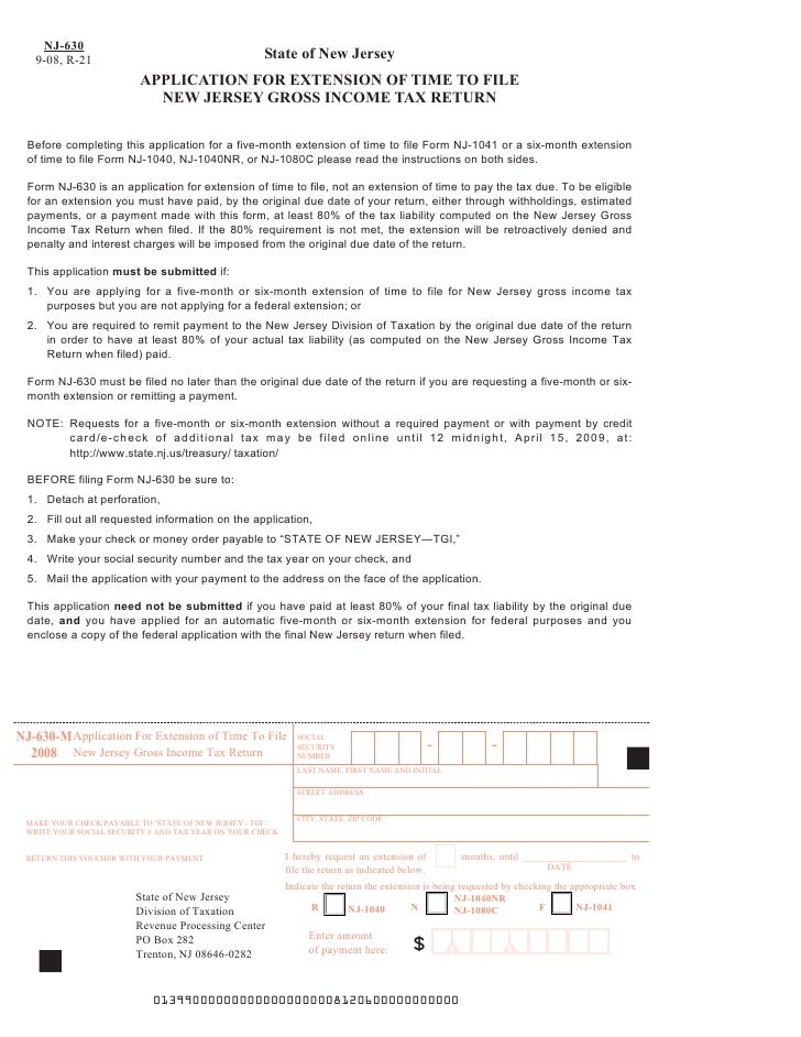 discontinued form nj 630