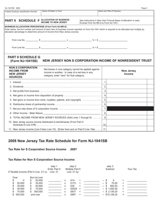 Instructions for NJ-1041