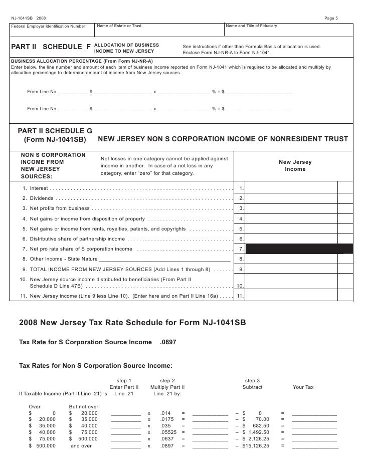 Instructions for NJ1041