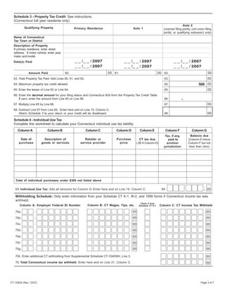 2007 Form CT-1040X