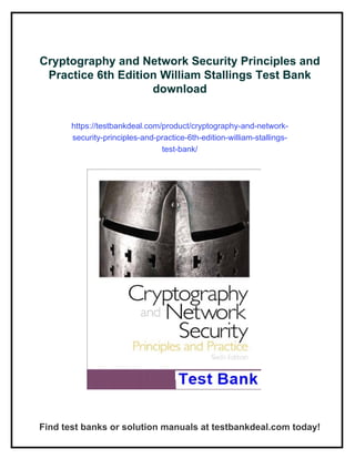 Cryptography and Network Security Principles and Practice 6th Edition ...