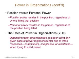 organizational behavior notes for class.ppt
