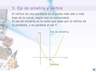 Si f(x) = ax2 + bx + c , entonces:
b) Su vértice es:
a) Su eje de simetría es:
2a 2a
V =
-b , f -b
4a
-b , 4ac – b2
2a
V =...