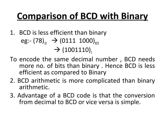 BCD,GRAY and EXCESS 3 codes