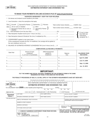  	 Interest and Dividends Tax Booklet 