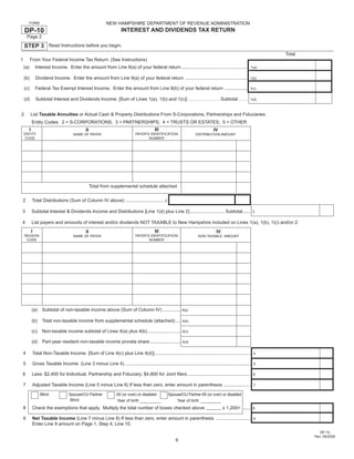  	 Interest and Dividends Tax Booklet 