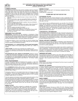  	 Interest and Dividends Tax Booklet 