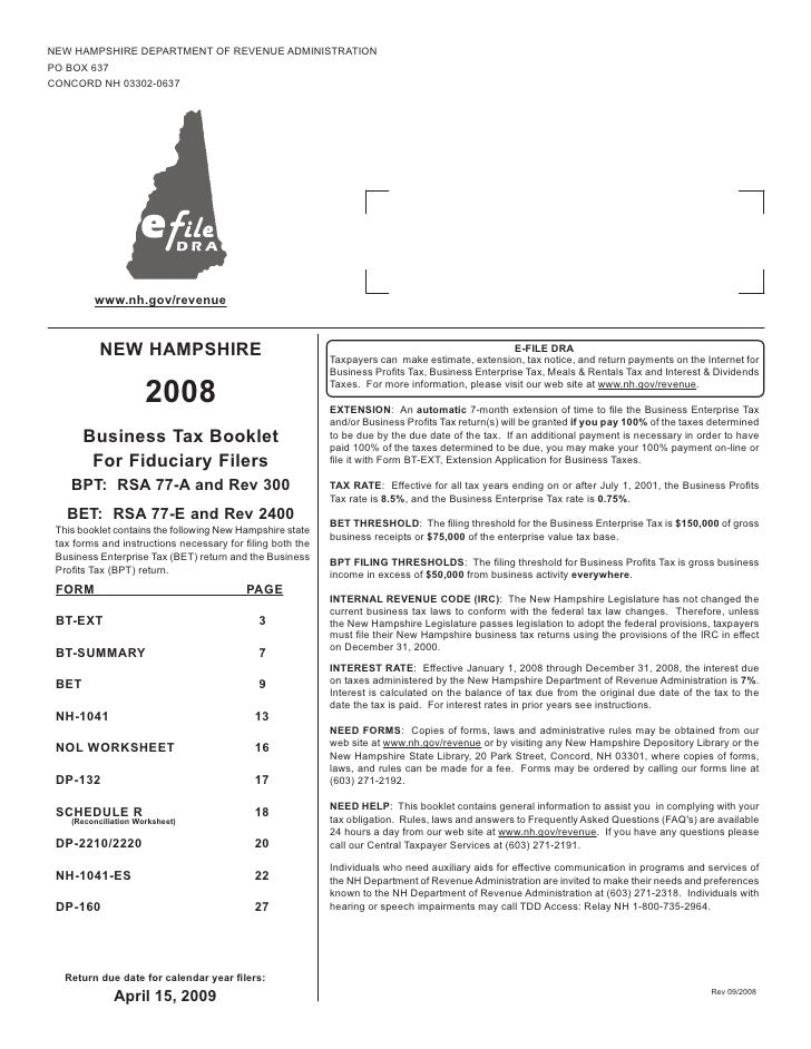 bpt 2009 tax booklet Bpt 2009 tax booklet.