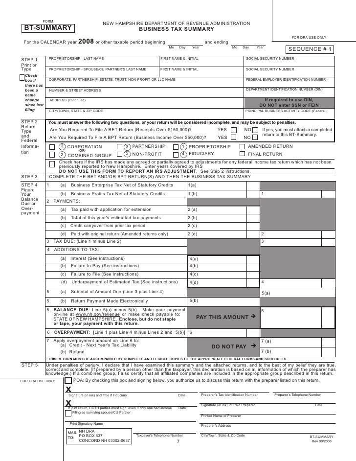 Corporate Business Profits Tax Return Booklet