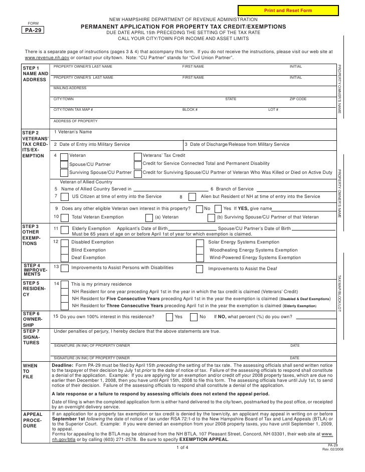 permanent application for property tax credit exemptions solar tax credit form