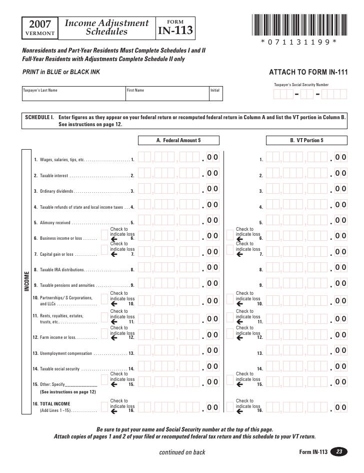 IN116 Tax Payment Voucher