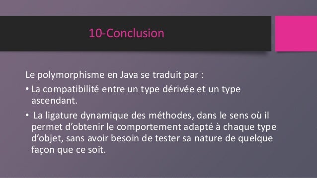 Polymorphisme en java pdf generator