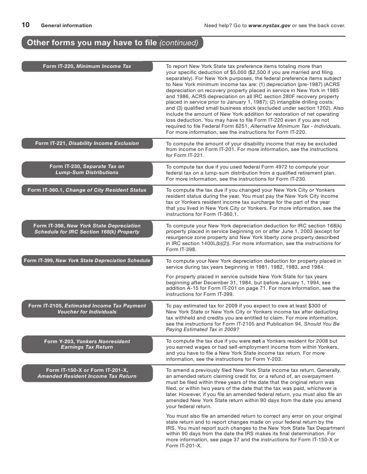 it 201 resident income tax return long form and instructions inclu it 201 form