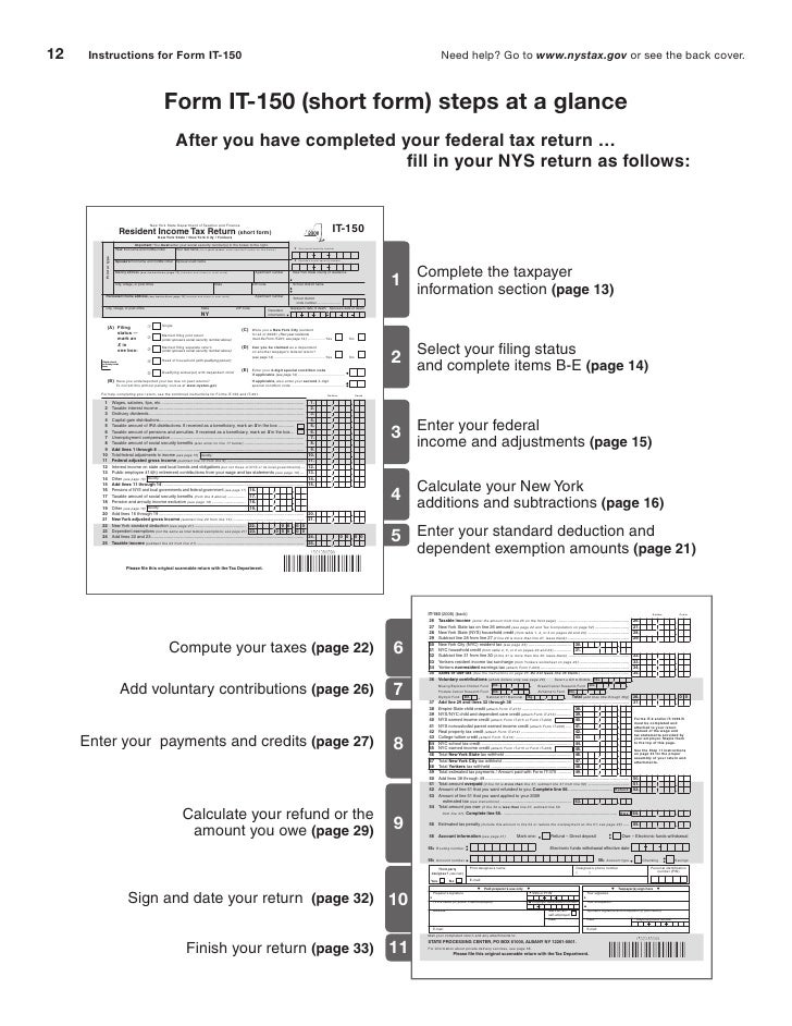 it 201 resident income tax return long form and instructions inclu form nys 45 instructions