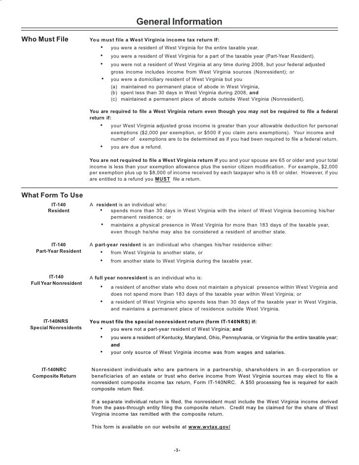 2008 individual tax return instructions wv state tax extension form