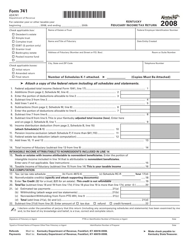 Kentucky State Tax Exemption Form
