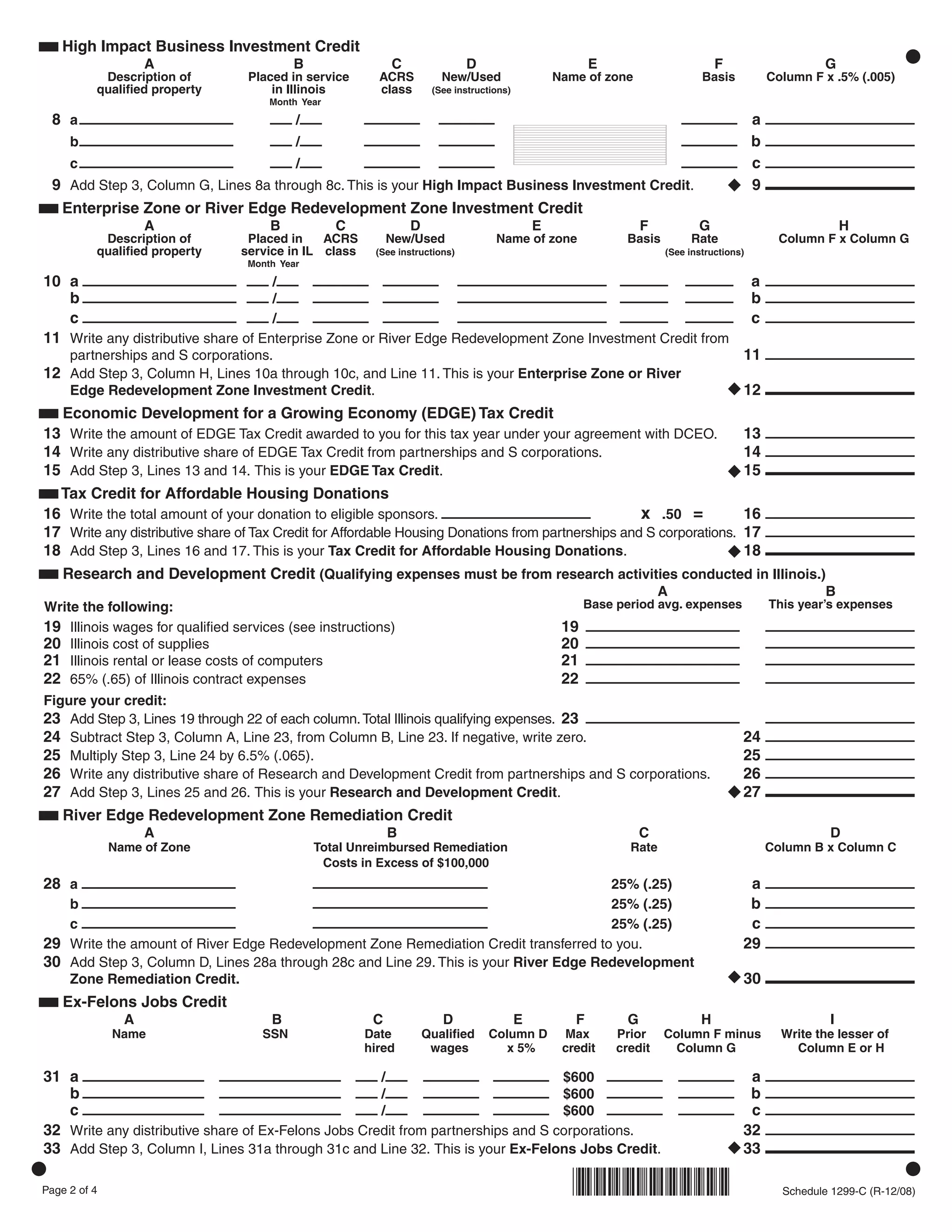 Income Tax Subtractions & Credits