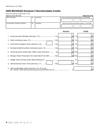 Voluntary Contributions Schedule | PDF