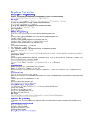 Descriptive Programming In Qtp Pdf – HQCWDZ