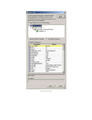 Object Spy: Browser Properties
 
