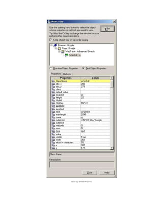 Object Spy: WebEdit Properties
 