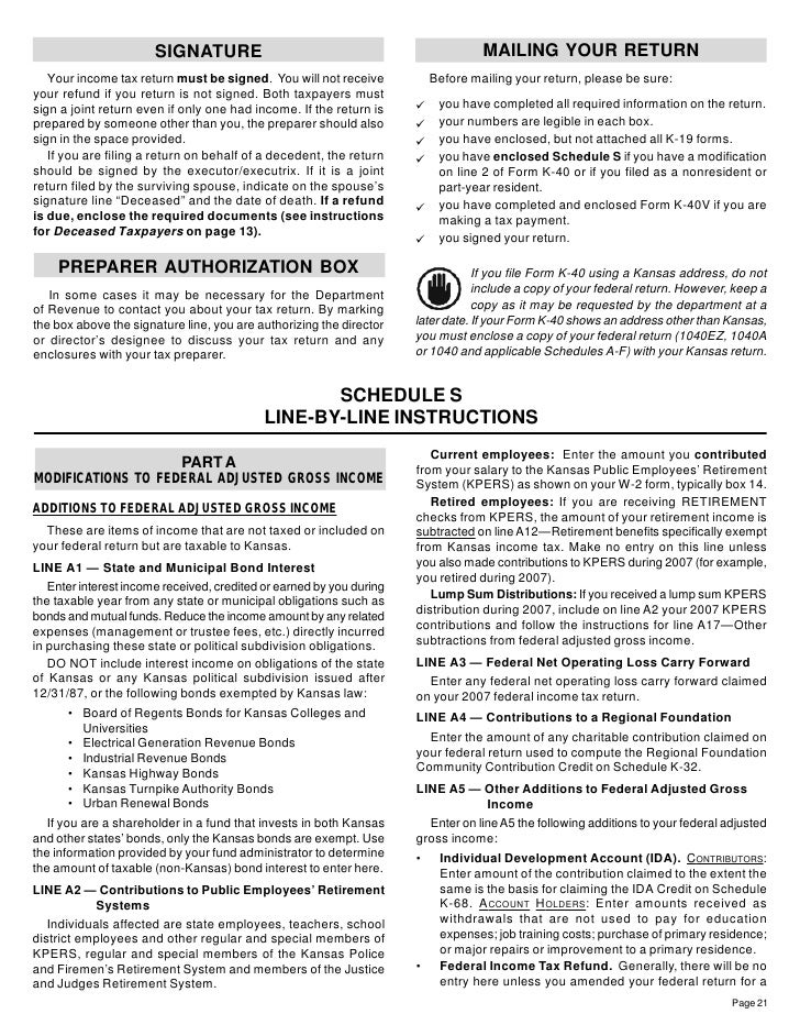 k 40 inst 07 ksrevenue org kansas tax form k 40