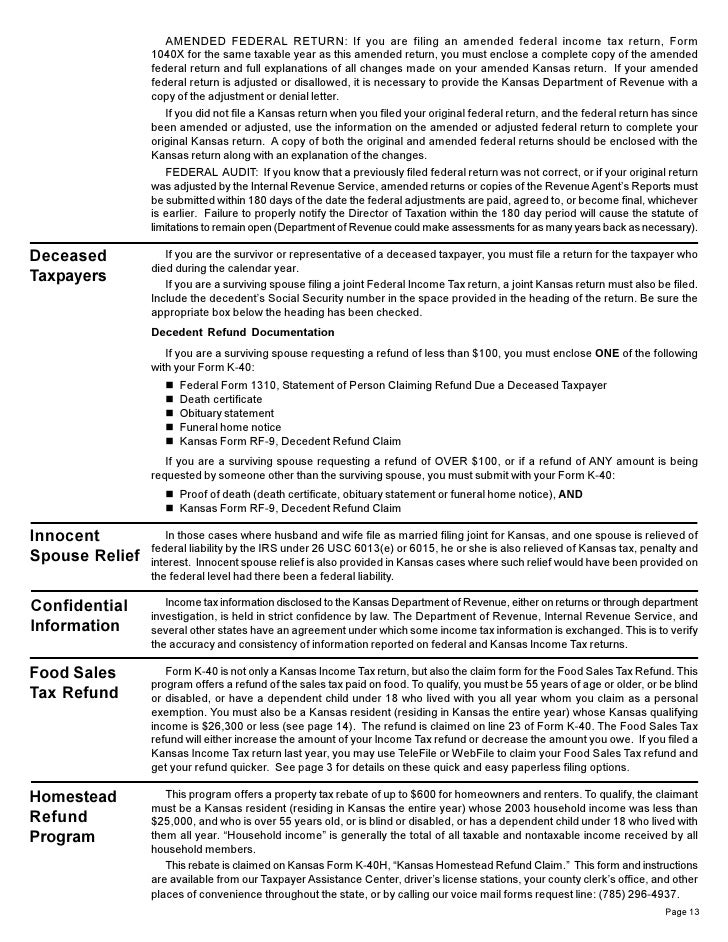 k 4003 ksrevenue org kansas tax form k 40
