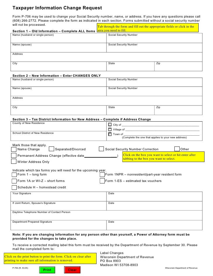 form p 706 wi form 1 es