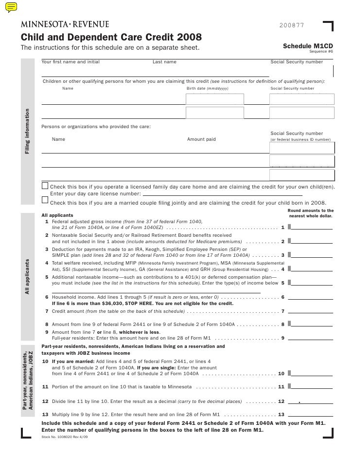 m1cd taxes state mn us form 1040a line 28